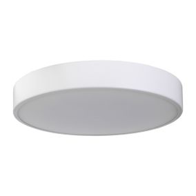 Plafonnier de salle de bain LED intégrée blanc 1200lm 12W IP44 Ø28,3cm blanc froid & blanc chaud GoodHome