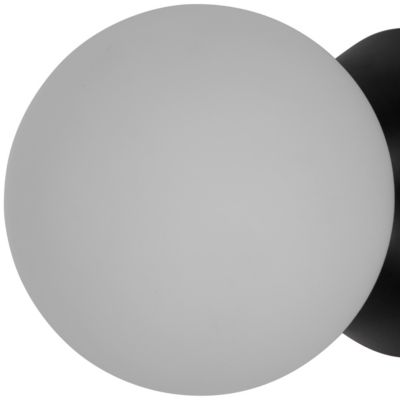 Plafonnier de salle de bain noir E14 10W IP44 GoodHome Hoatzin