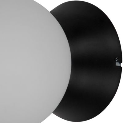 Plafonnier de salle de bain noir E14 10W IP44 GoodHome Hoatzin