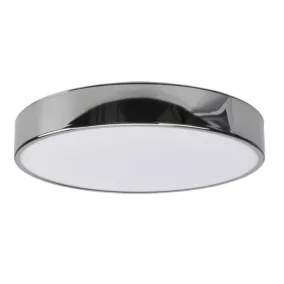 Plafonnier de salle de bain Wapta LED intégrée 1200lm 12W IP44 Ø28,3cm blanc froid & blanc chaud GoodHome noir brillant