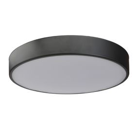 Applique murale Yucata LED intégrée 600lm 6.5W IP44 Ø4,1cm blanc neutre  GoodHome argent