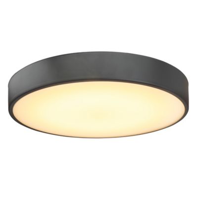 Plafonnier de salle de bain Wapta LED intégrée 1200lm 12W IP44 Ø28,3cm blanc froid & blanc chaud GoodHome noir