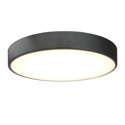Plafonnier de salle de bain Wapta LED intégrée 1200lm 12W IP44 Ø28,3cm blanc froid & blanc chaud GoodHome noir