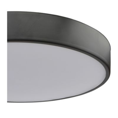 Plafonnier de salle de bain Wapta LED intégrée 1200lm 12W IP44 Ø28,3cm blanc froid & blanc chaud GoodHome noir