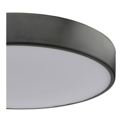 Plafonnier de salle de bain Wapta LED intégrée 1200lm 12W IP44 Ø28,3cm blanc froid & blanc chaud GoodHome noir