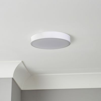 Plafonnier de salle de bain Wapta LED intégrée blanc 1200lm 12W IP44 Ø28,3cm blanc froid & blanc chaud GoodHome