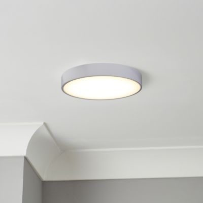 Plafonnier de salle de bain Wapta LED intégrée blanc 1200lm 12W IP44 Ø28,3cm blanc froid & blanc chaud GoodHome