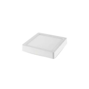 Plafonnier de surface LED 12W carré 167mmx167mm - Blanc Chaud 2800K