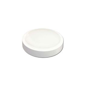 Plafonnier de surface LED 15W rond 250mm Blanc - Blanc du Jour 6000K