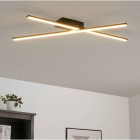Plafonnier design deux bras croisés LED - Akita