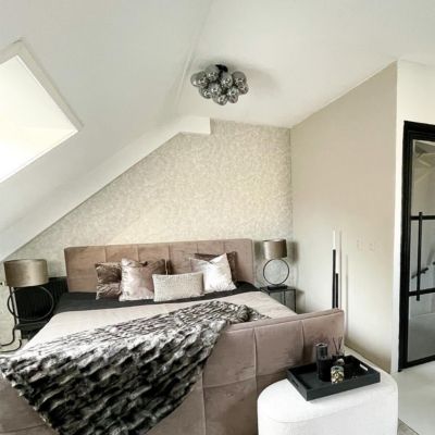 Plafonnier design noir avec verre fumé 4 lumières - Uvas