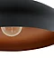 Plafonnier E27 60W Eglo Mogano noir H.17 x Ø40 cm