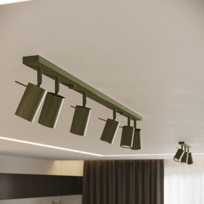 Plafonnier en acier 3 lampes 19.5x19.5x18.5cm Sollux