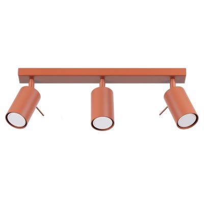 Plafonnier en acier 3 lampes 45x6x17cm Sollux