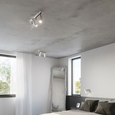 Plafonnier en acier 3 lampes 45x6x20cm Sollux