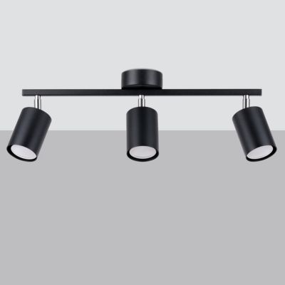 Plafonnier en acier 3 lampes 46x8x20cm Sollux