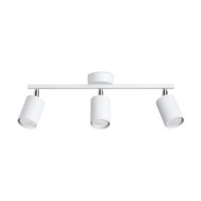 Plafonnier en acier 3 lampes 46x8x20cm Sollux