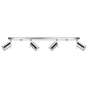Plafonnier en acier 4 lampes 80x6x16cm Sollux