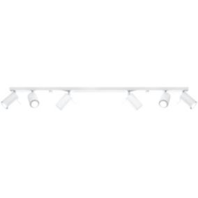 Plafonnier en acier 6 lampes 118x6x16cm Sollux
