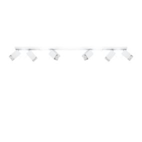 Plafonnier en acier 6 lampes 118x6x16cm Sollux