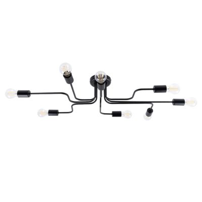 Plafonnier en acier 8 lampes 103x56x15.5cm Sollux