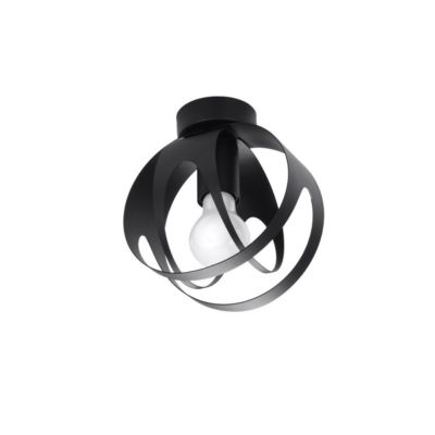 Plafonnier en Acier - ALDEN - Noir - IP20 - Max 15W LED - E27 - Style Moderne