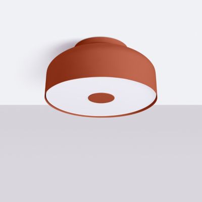 Plafonnier en acier/PVC 4 lampes 30x30x15cm Sollux