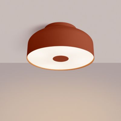 Plafonnier en acier/PVC 4 lampes 30x30x15cm Sollux