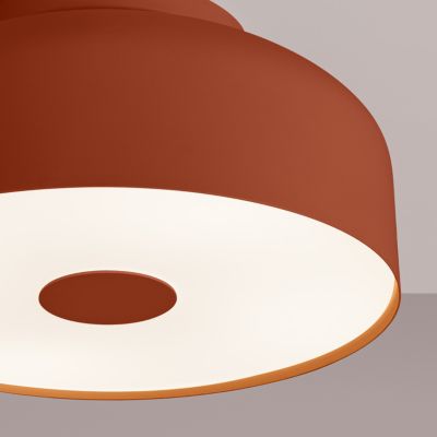 Plafonnier en acier/PVC 4 lampes 30x30x15cm Sollux