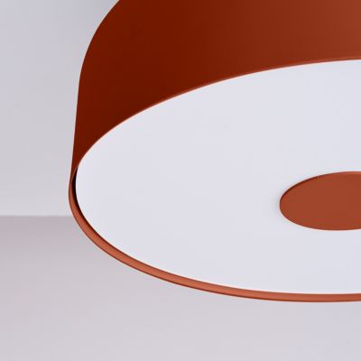 Plafonnier en acier/PVC 4 lampes 30x30x15cm Sollux