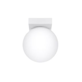 Plafonnier en acier/verre 1 lampes 12x12x14.5cm Sollux
