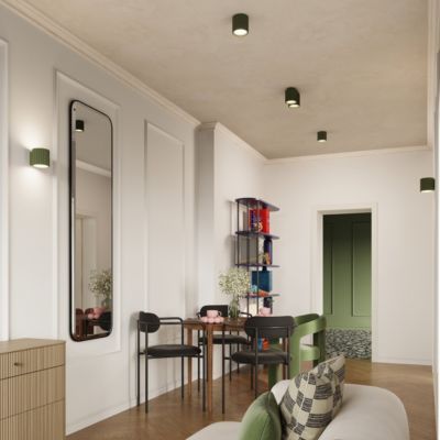 Plafonnier en aluminium 1 lampes 10x10x10cm Sollux