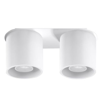 Plafonnier en aluminium 2 lampes 26x10x12cm Sollux