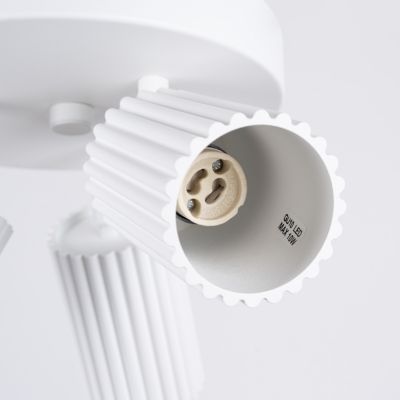 Plafonnier en aluminium 3 lampes 19.5x19.5x18cm Sollux