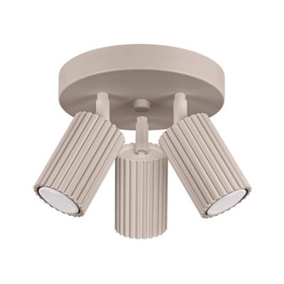Plafonnier en aluminium 3 lampes 19.5x19.5x18cm Sollux