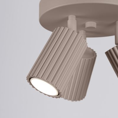 Plafonnier en aluminium 3 lampes 19.5x19.5x18cm Sollux