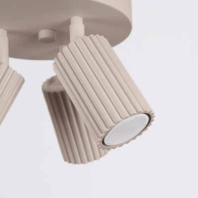 Plafonnier en aluminium 3 lampes 19.5x19.5x18cm Sollux