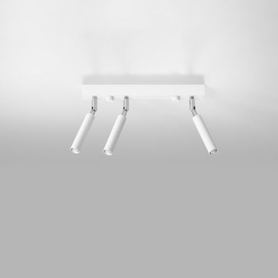 Plafonnier en aluminium 3 lampes 35x3x20cm Sollux