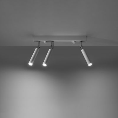 Plafonnier en aluminium 3 lampes 35x3x20cm Sollux