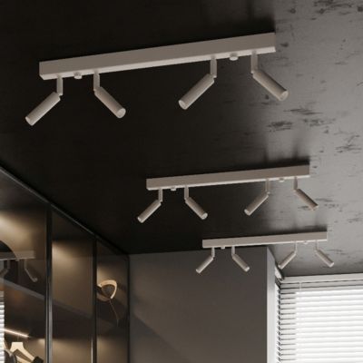 Plafonnier en aluminium 3 lampes 35x3x20cm Sollux