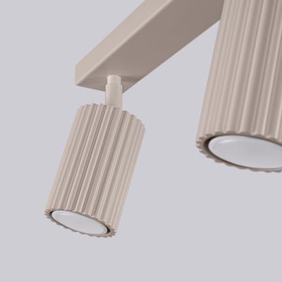 Plafonnier en aluminium 3 lampes 45x6.5x16.5cm Sollux