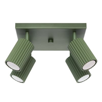 Plafonnier en aluminium 4 lampes 25x25x16.5cm Sollux
