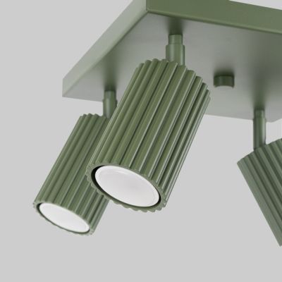 Plafonnier en aluminium 4 lampes 25x25x16.5cm Sollux