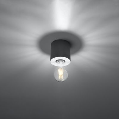 Plafonnier en béton 1 lampes 10x10x10cm Sollux