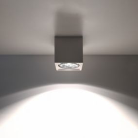 Plafonnier en céramique 1 ampoule 3000K - 14x14x14cm Sollux
