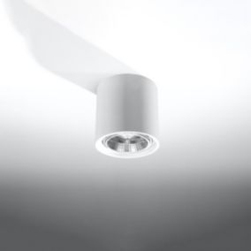 Plafonnier en céramique 1 ampoule 4000K - 14.5x14.5x14cm Sollux