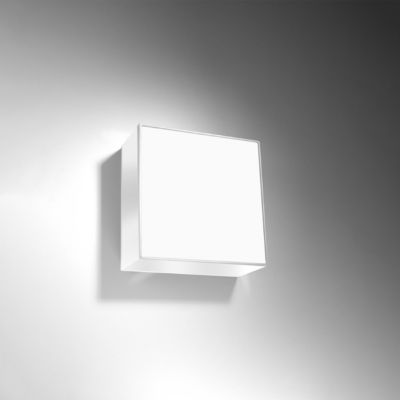 Plafonnier en PVC 1 lampes 25x25x11cm Sollux