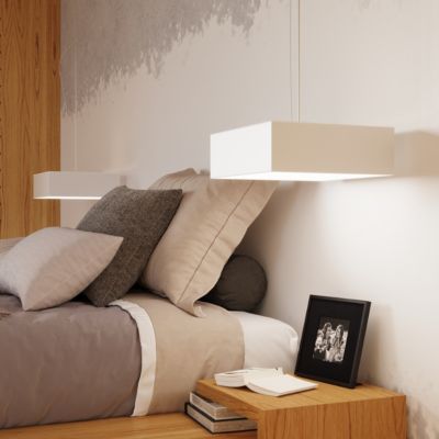 Plafonnier en PVC 1 lampes 25x25x11cm Sollux