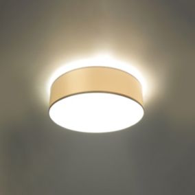 Plafonnier en PVC 2 ampoules 3000K - 35x35x11cm Sollux