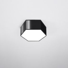 Plafonnier en PVC 2 ampoules 4000K - 30.5x26.5x13.5cm Sollux